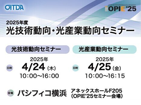 2025年度光技術動向・光産業動向セミナー